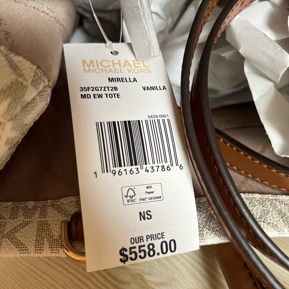 Michael Kors Medium Vanilla Mirella Tote - Picture 10 of 11